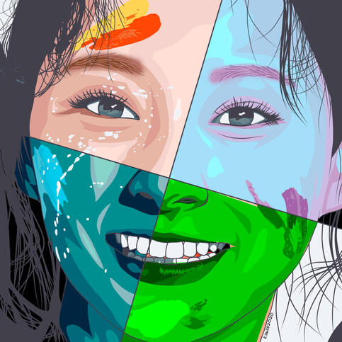 TWICE Tzuyu in 4 Palettes